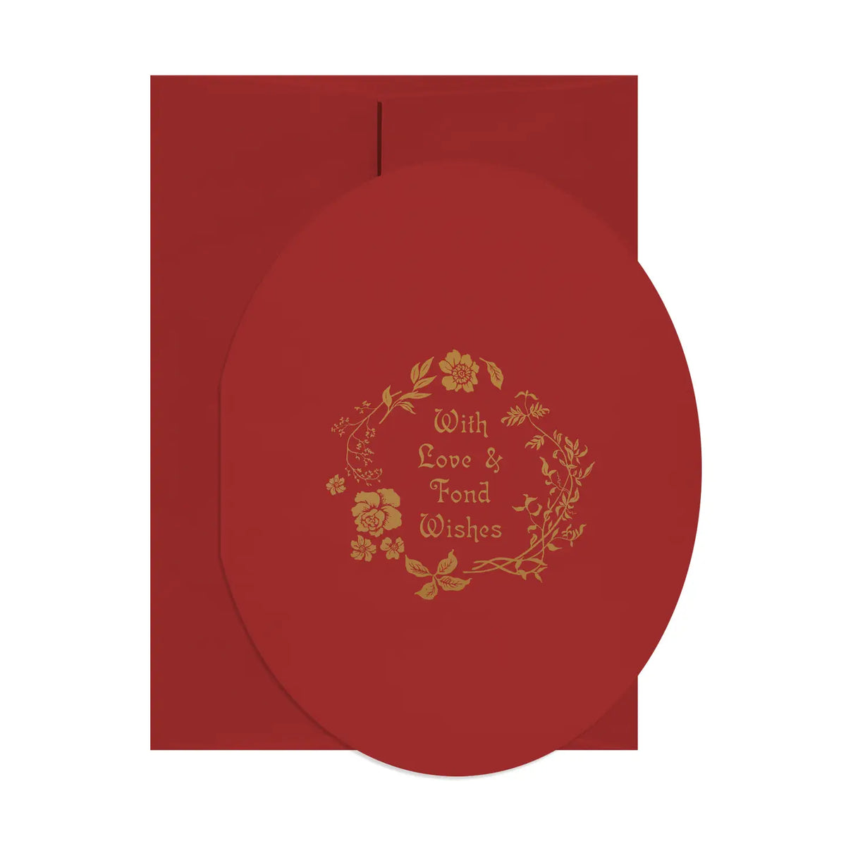 Fond Wishes Oval Card