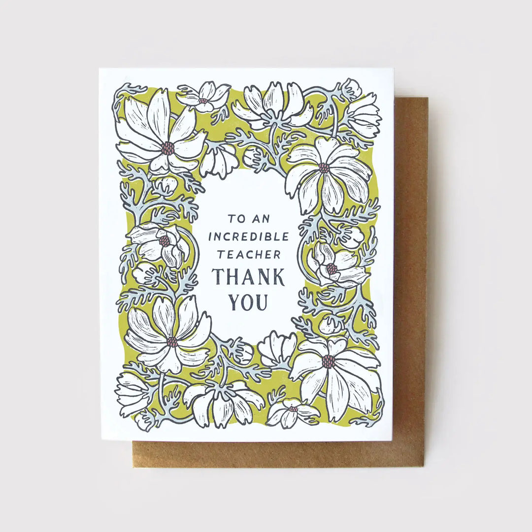 Thank You (to an Incredible Teacher) Card