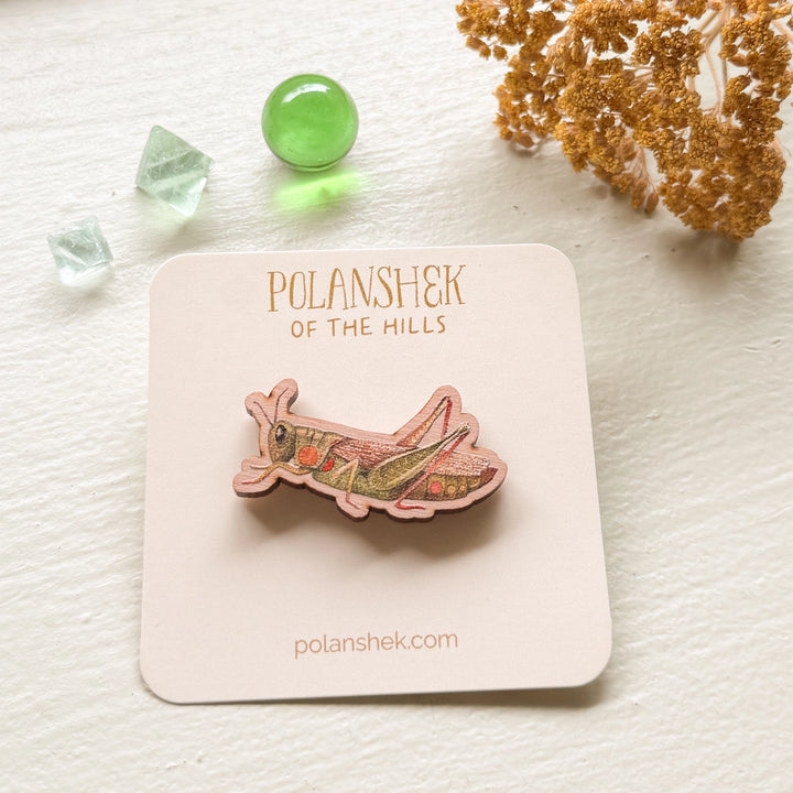 Grasshopper Wooden Pin