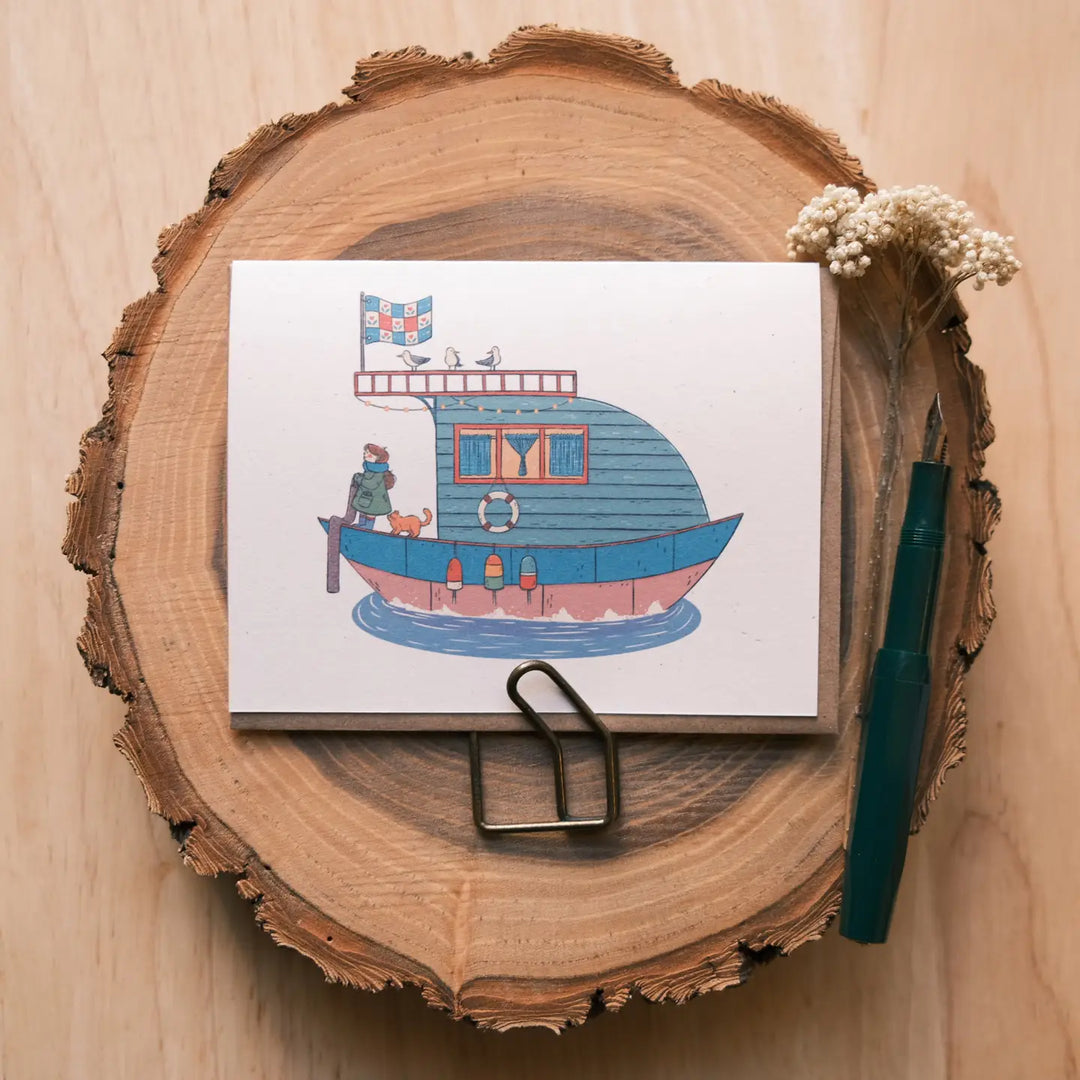 Happy Houseboat Card