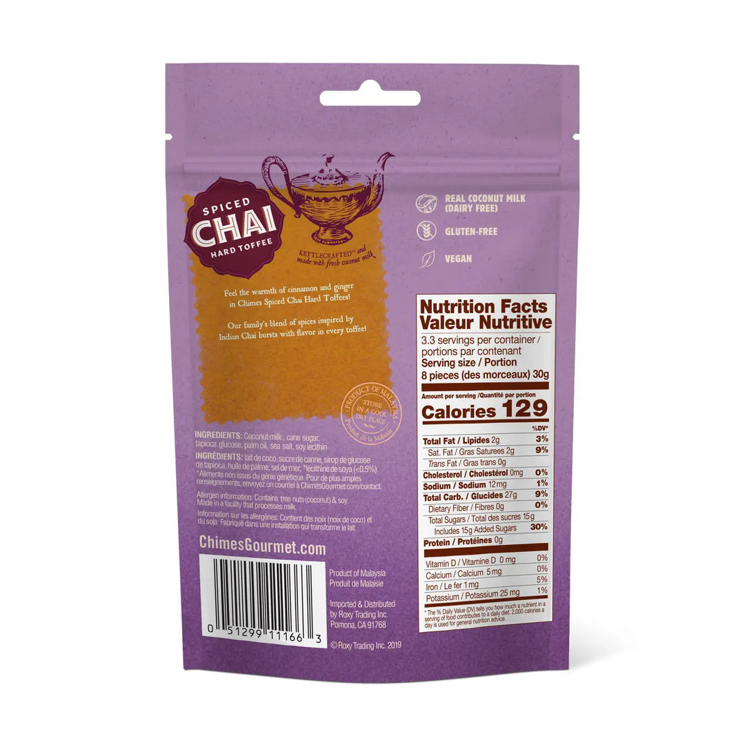 Chimes Spiced Chai Hard Toffee Candy