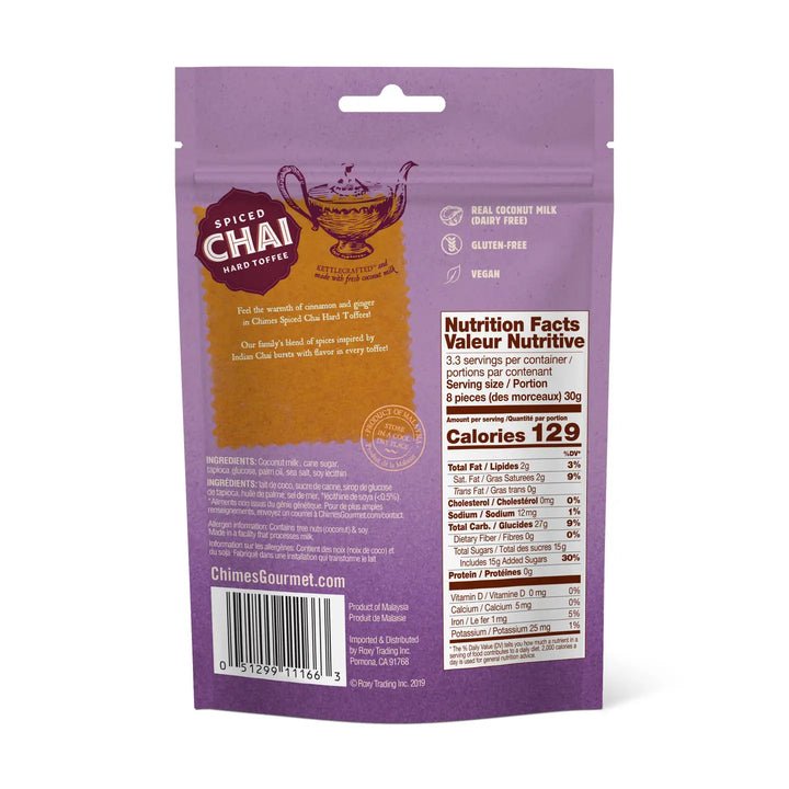 Chimes Spiced Chai Hard Toffee Candy