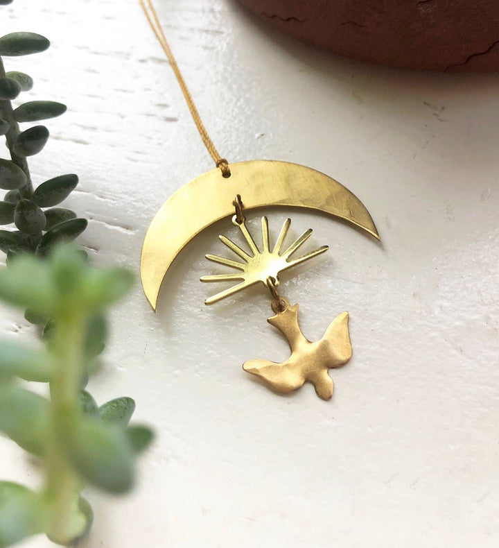 Shalom Brass Ornament