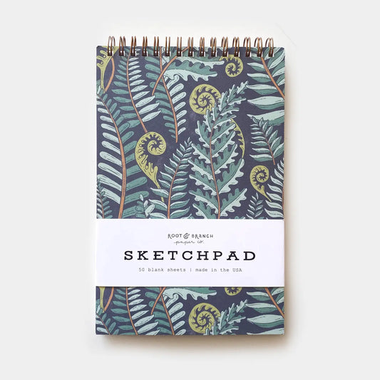 Forest Fern Spiral Bound Sketchpad