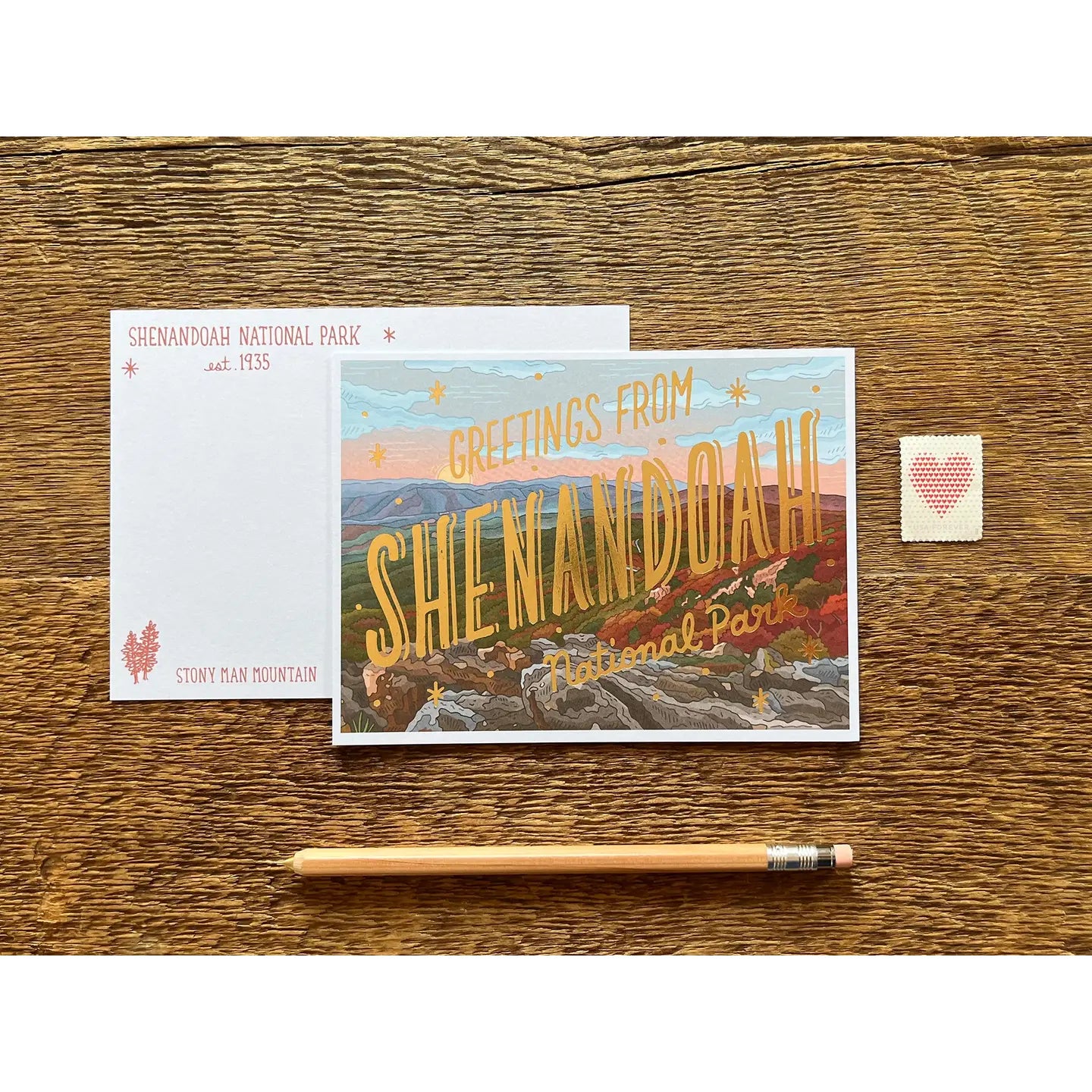 National Parks Foiled Postcards - 15 Parks