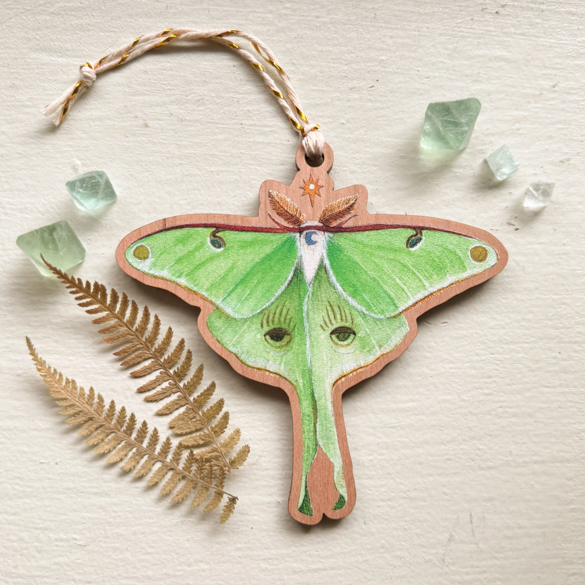 Astral Luna Moth Ornament
