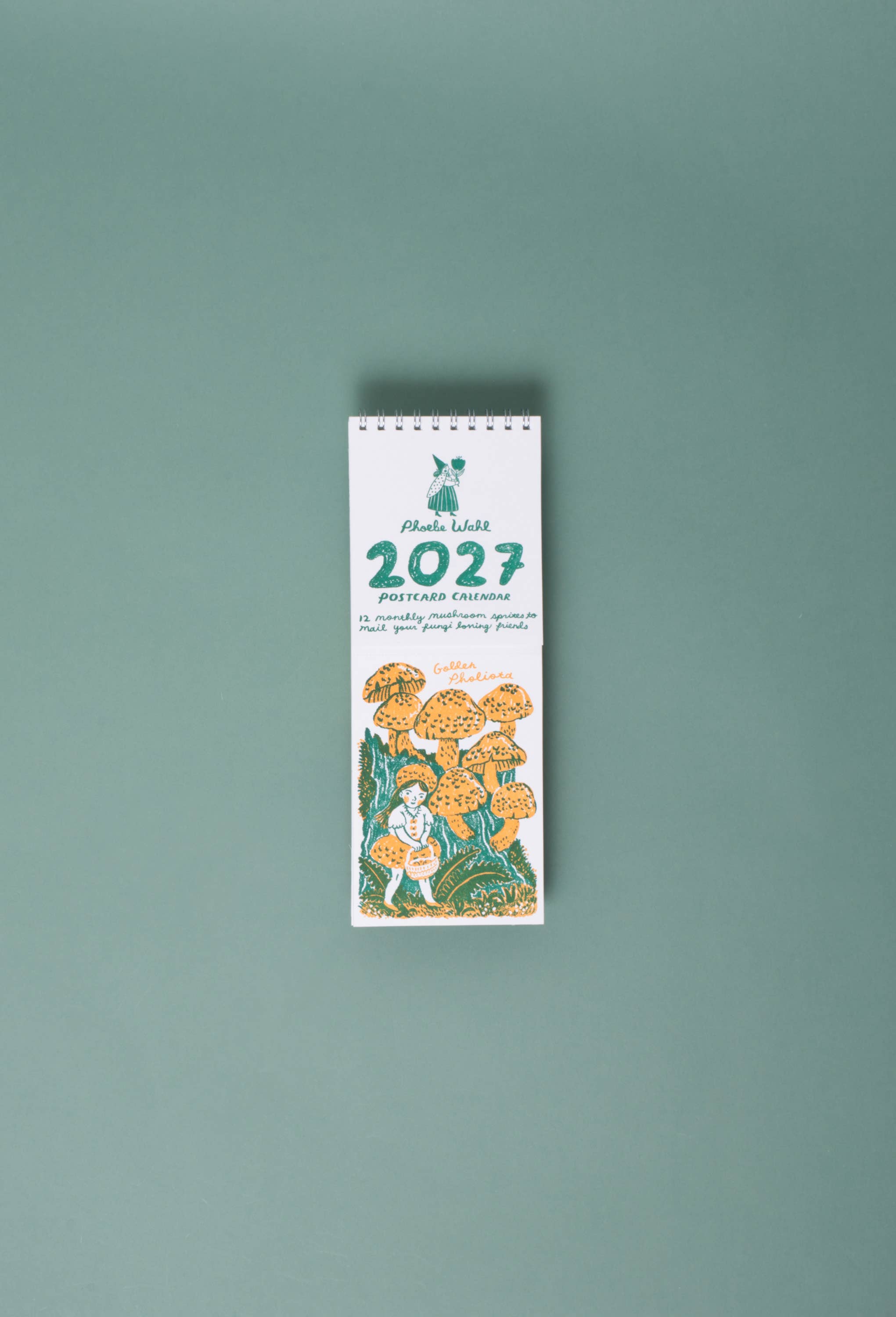 2027 Gnomes & Mushrooms Postcard Wall Calendar
