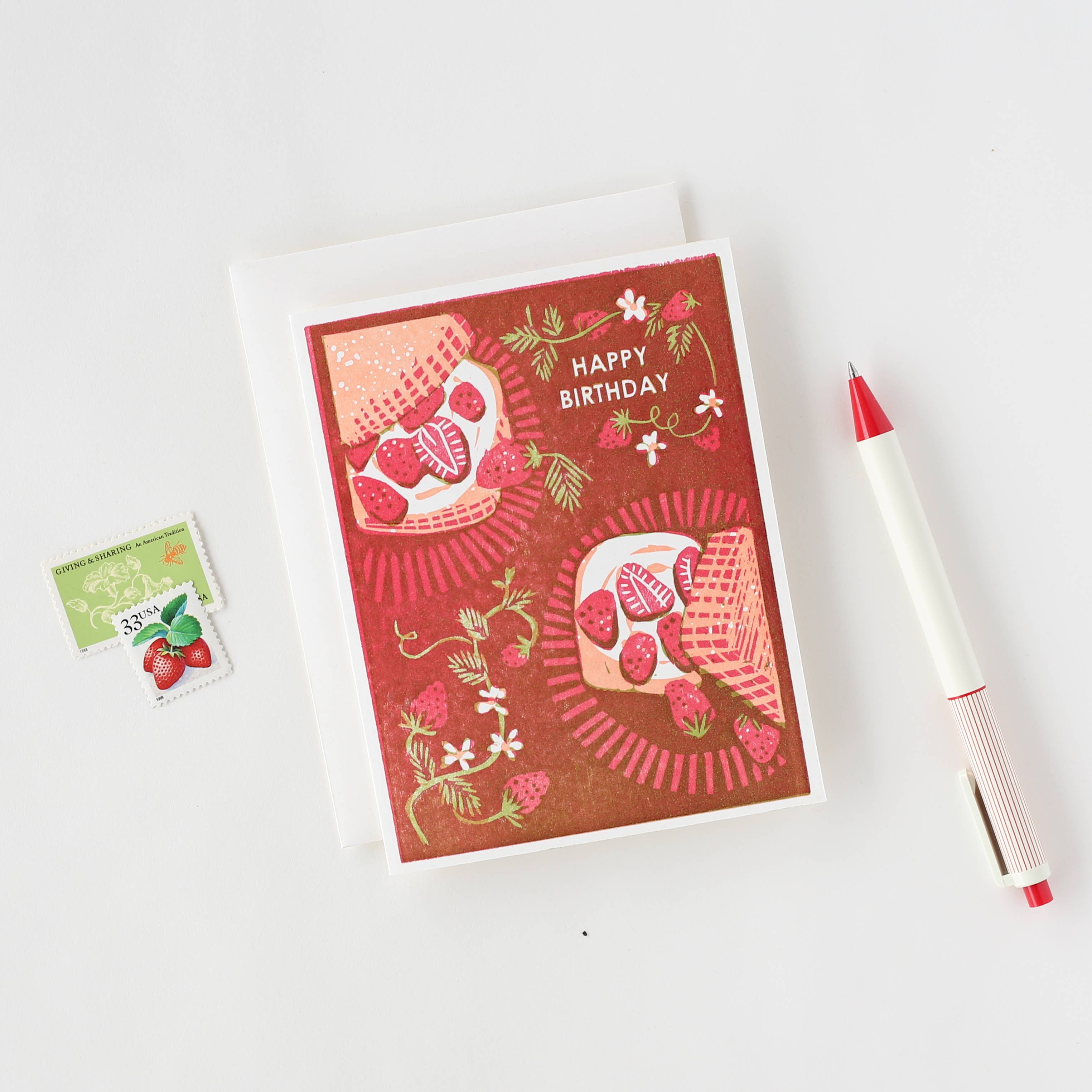 Happy Birthday Strawberry Shortcake Card