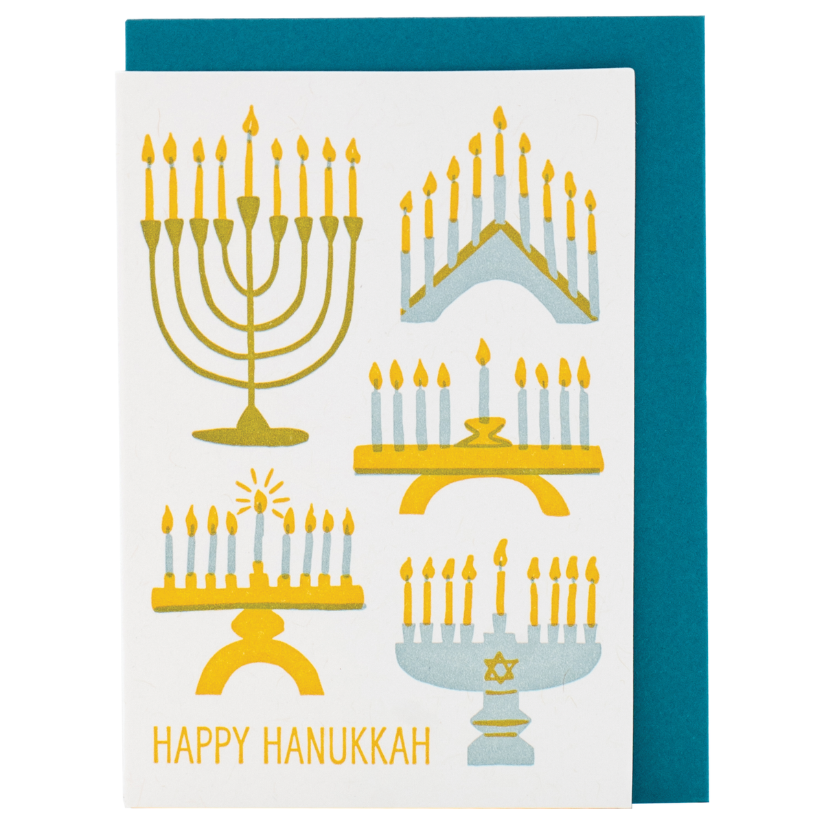 Mini Menorahs Hanukkah Card - Pack of 6