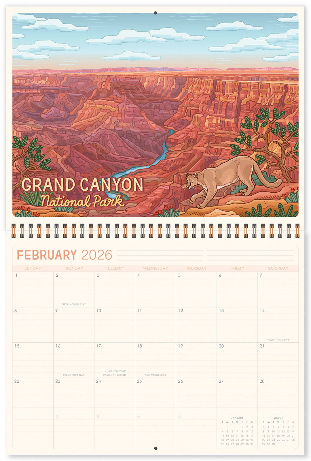 National Parks Wall Calendar