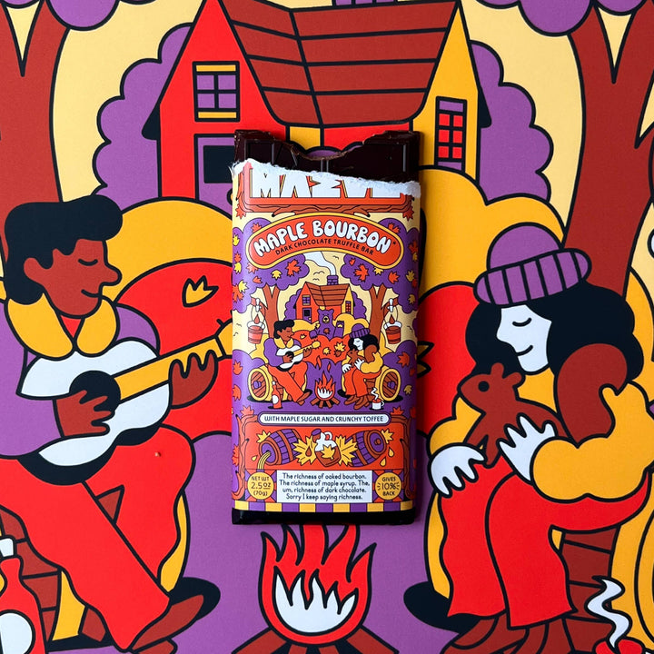 Maple Bourbon Chocolate Bar