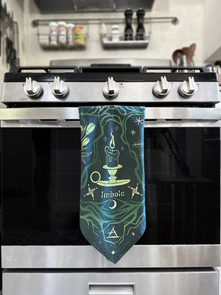 Wheel of the Year Cotton Tea Towel