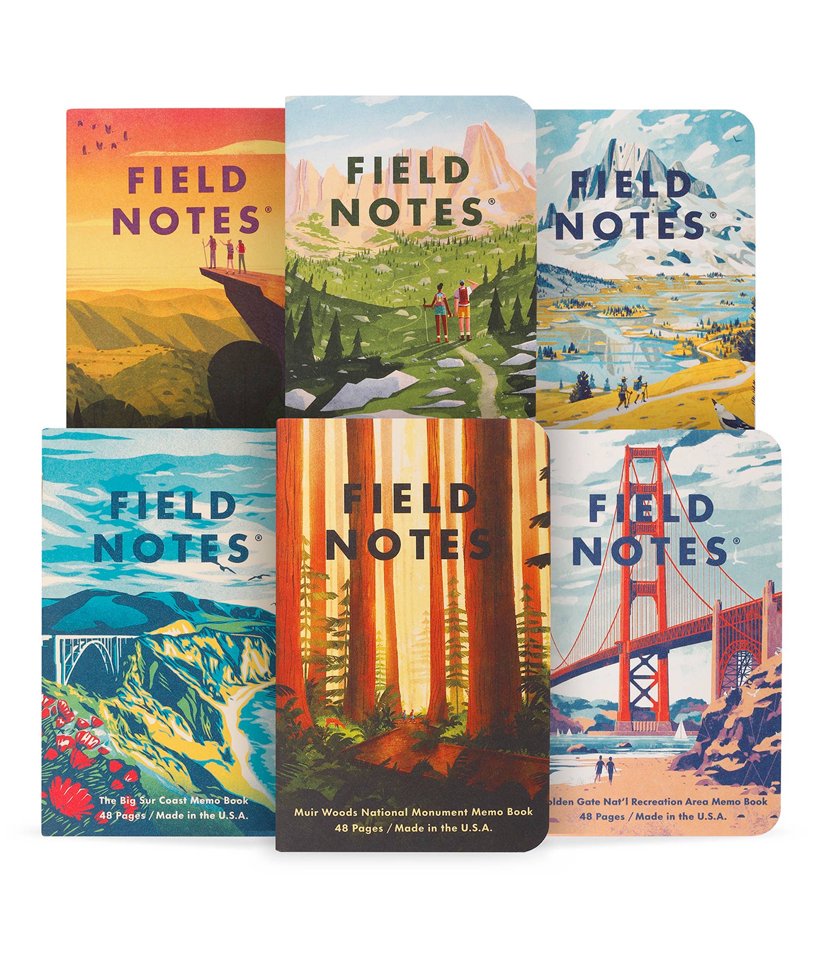 Explore America Pocket Notebook Pack - 2 Options