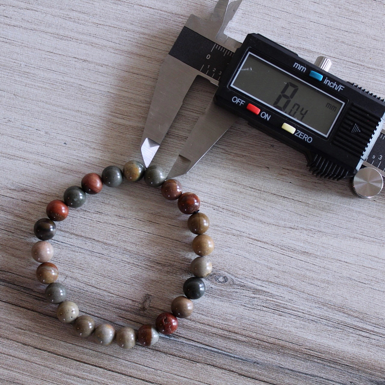 Polychrome Jasper - Crystal Bracelet