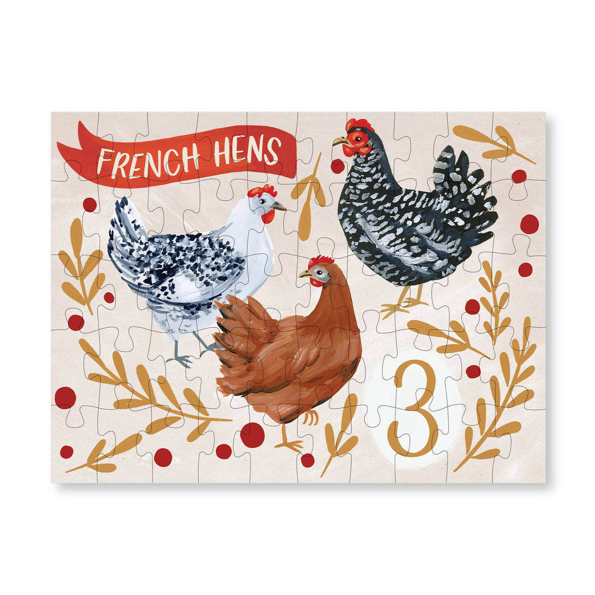 12 Days of Christmas Mini Puzzle Set of 12