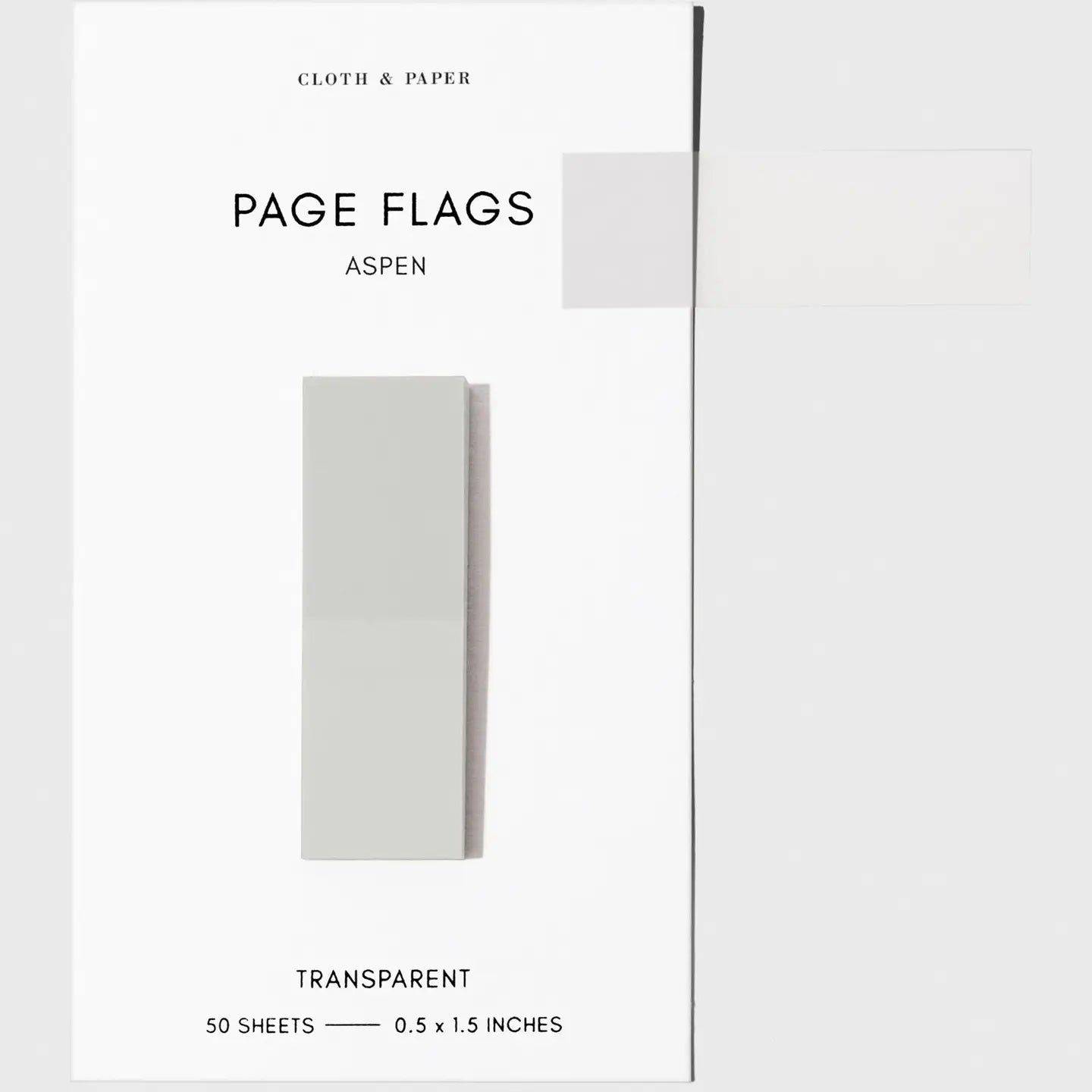 Slim Transparent Page Flags - 30 Colors