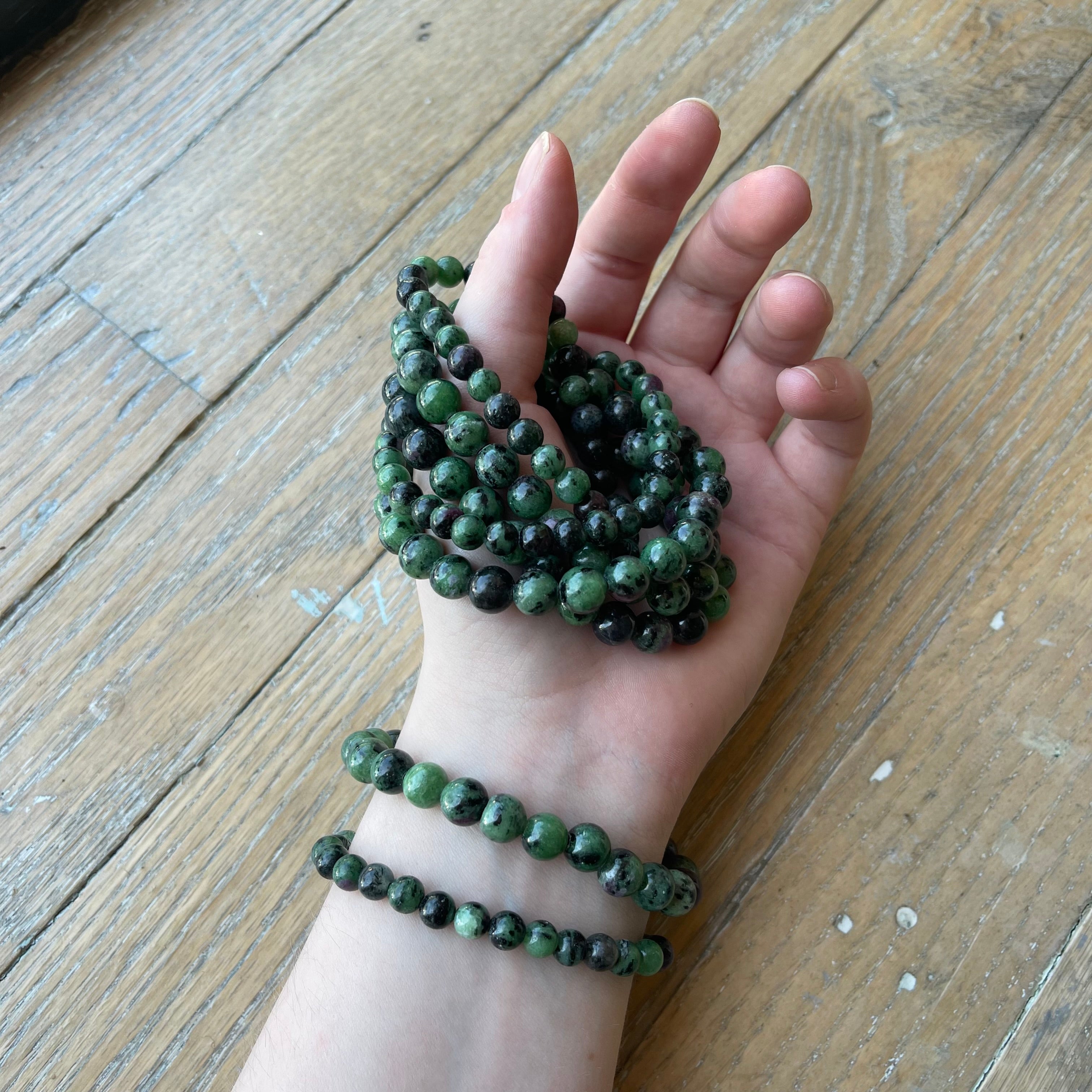 Ruby Zoisite - Crystal Bracelet