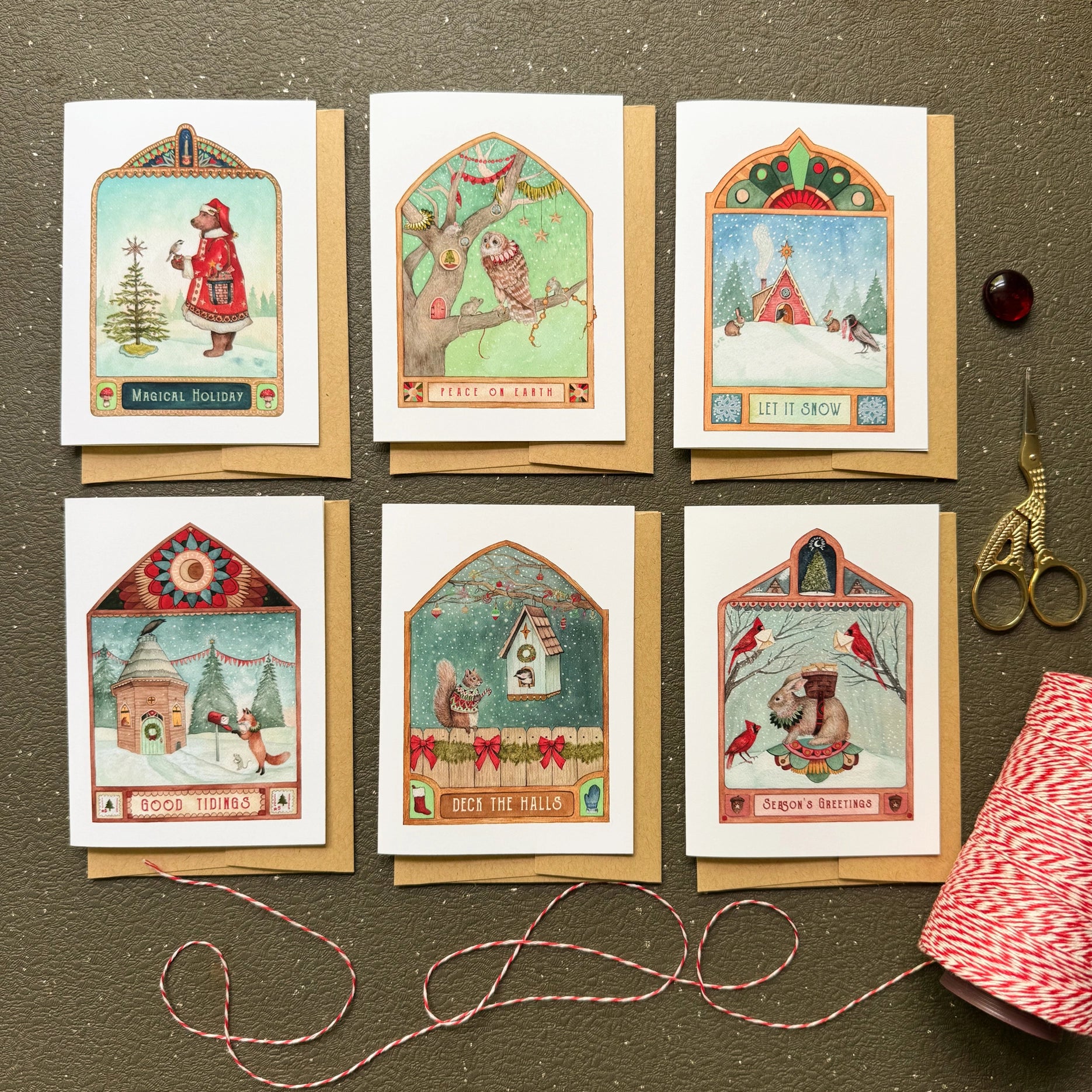 Magical Holiday Card Set
