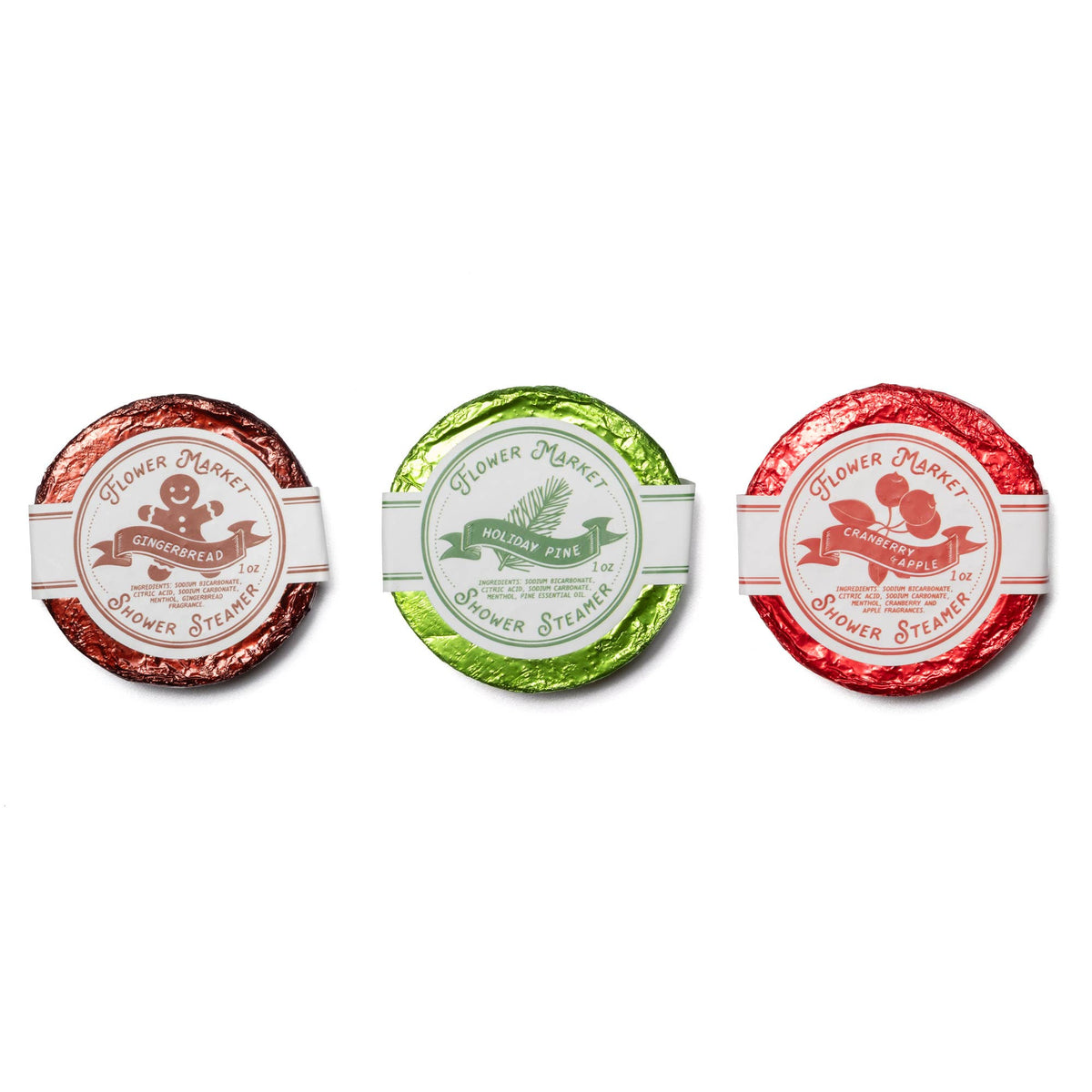 Holiday Gingerbread Cottage Shower Steamer Trio