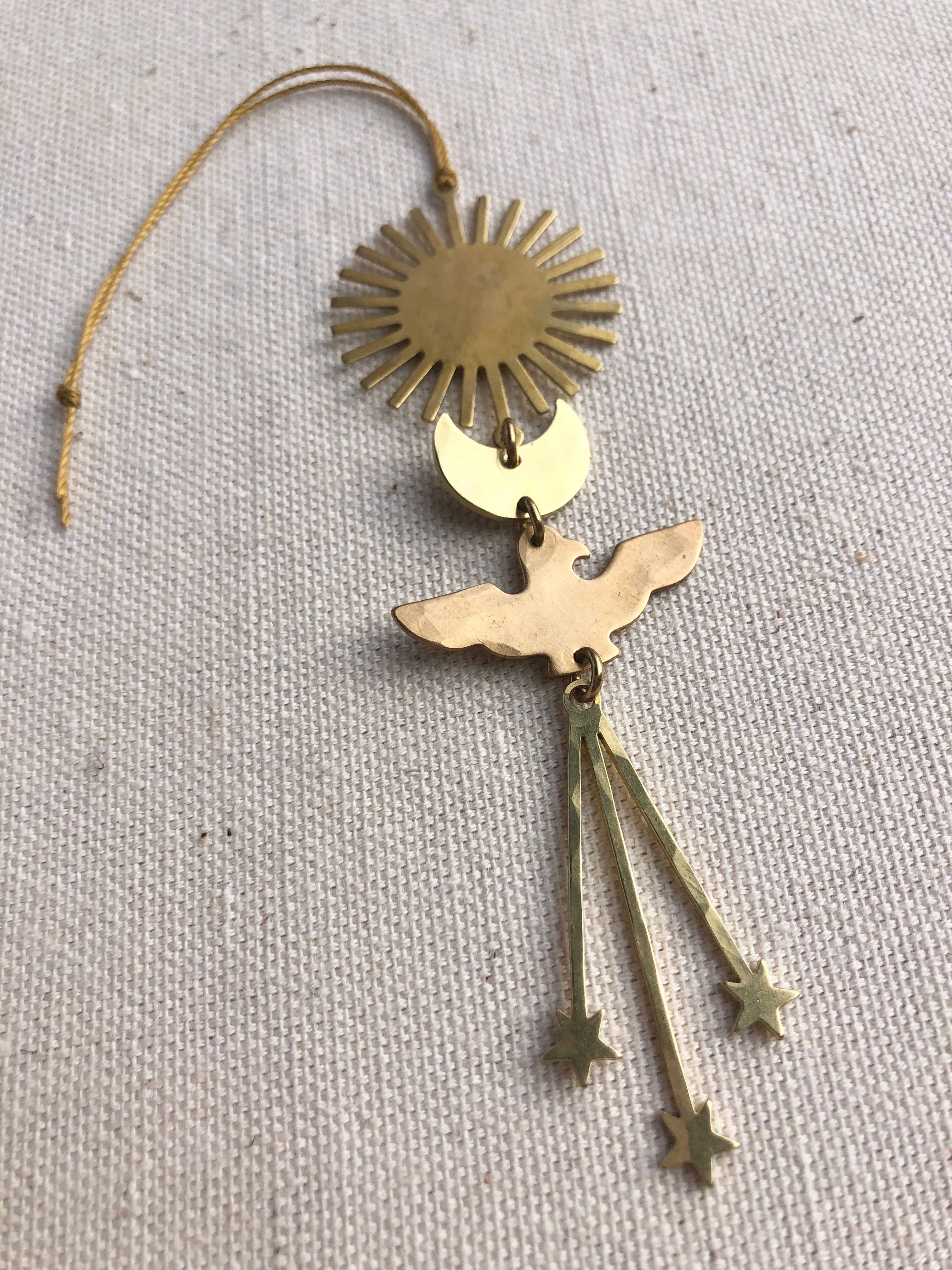 Keeper of the Stars Brass Ornament