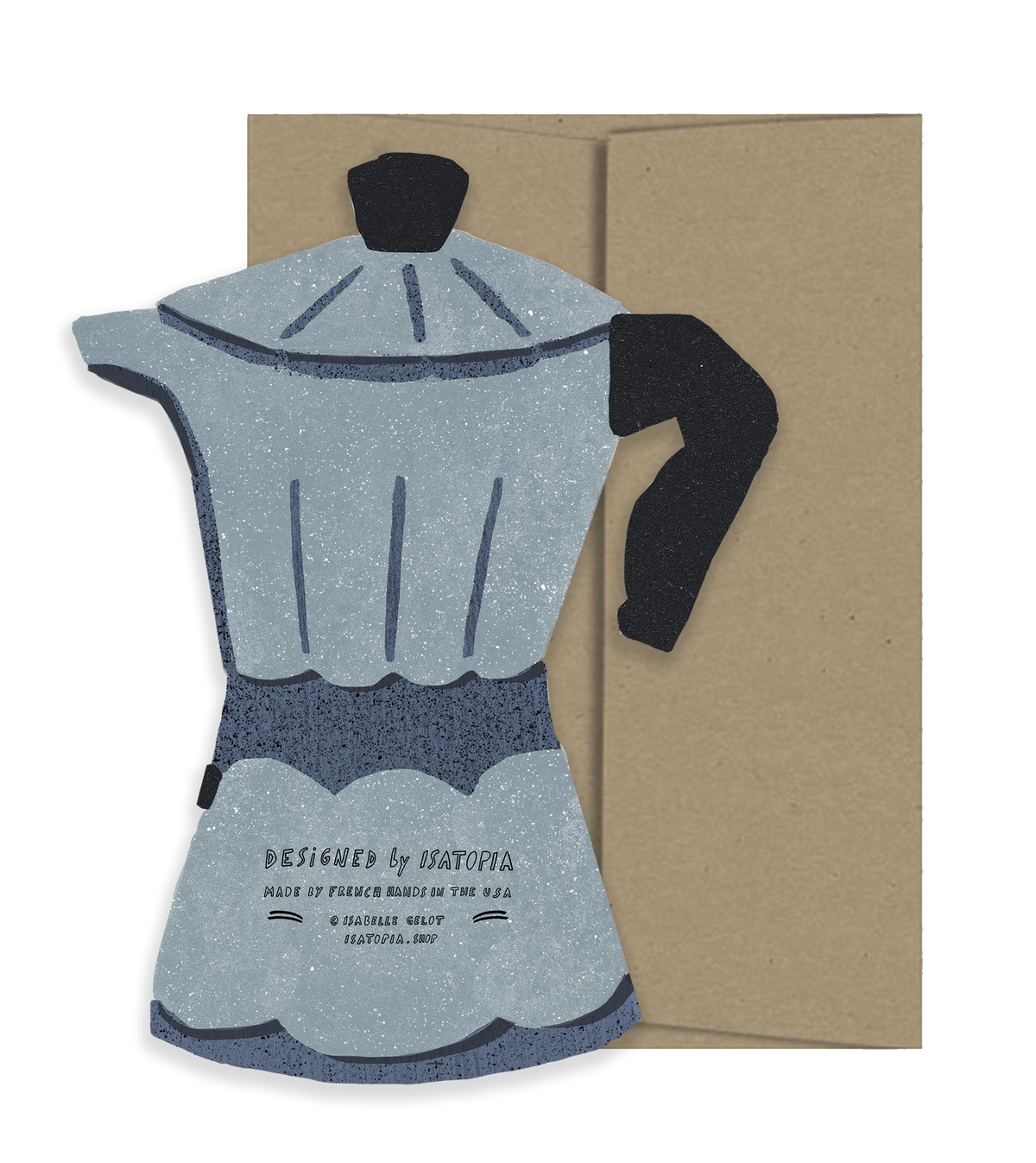 Espresso Die Cut Card