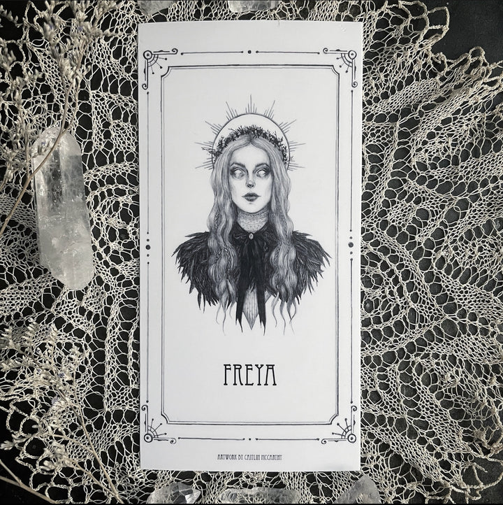 Freya Devotional Candle Sticker