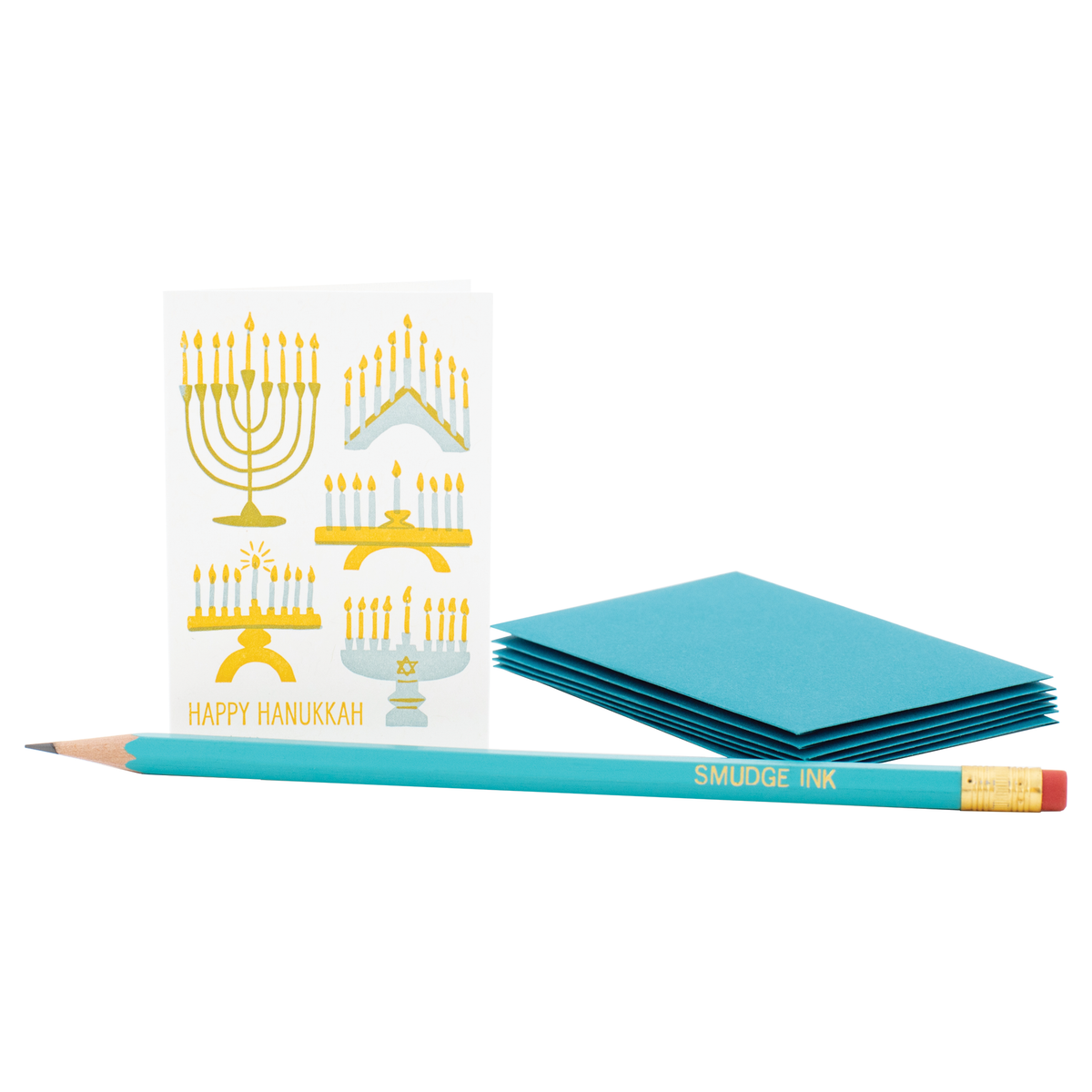 Mini Menorahs Hanukkah Card - Pack of 6