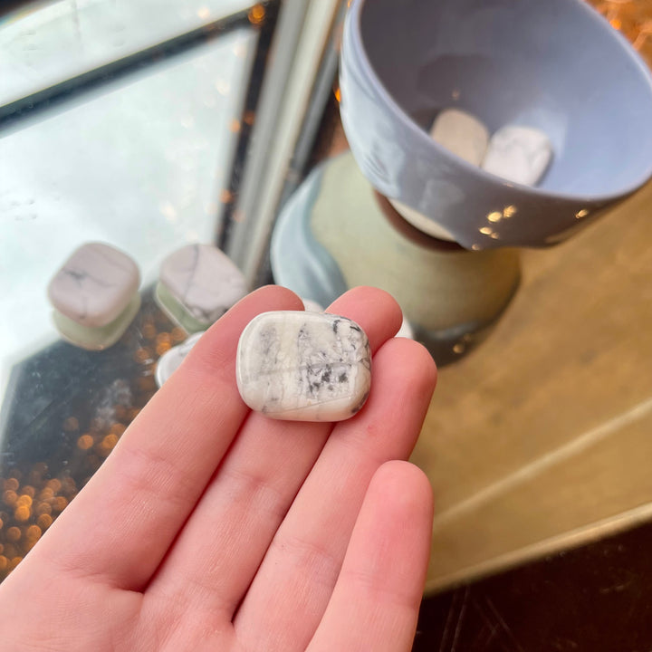 Howlite - Mini Palm Stones