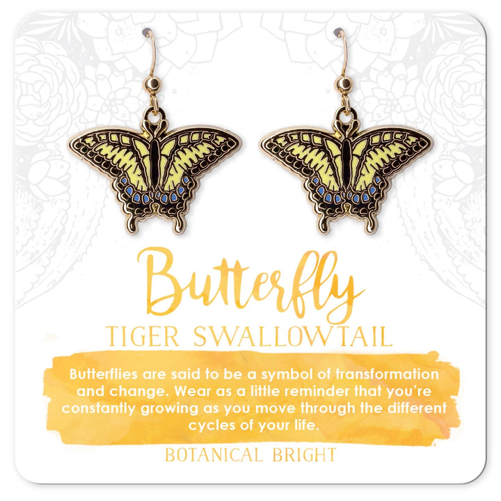 Swallowtail Butterfly Dangle Earrings