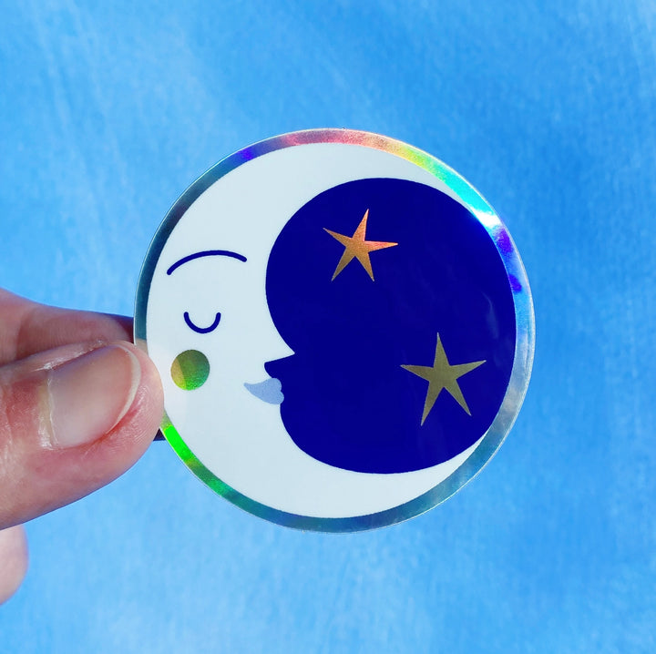 Crescent Moon Sticker
