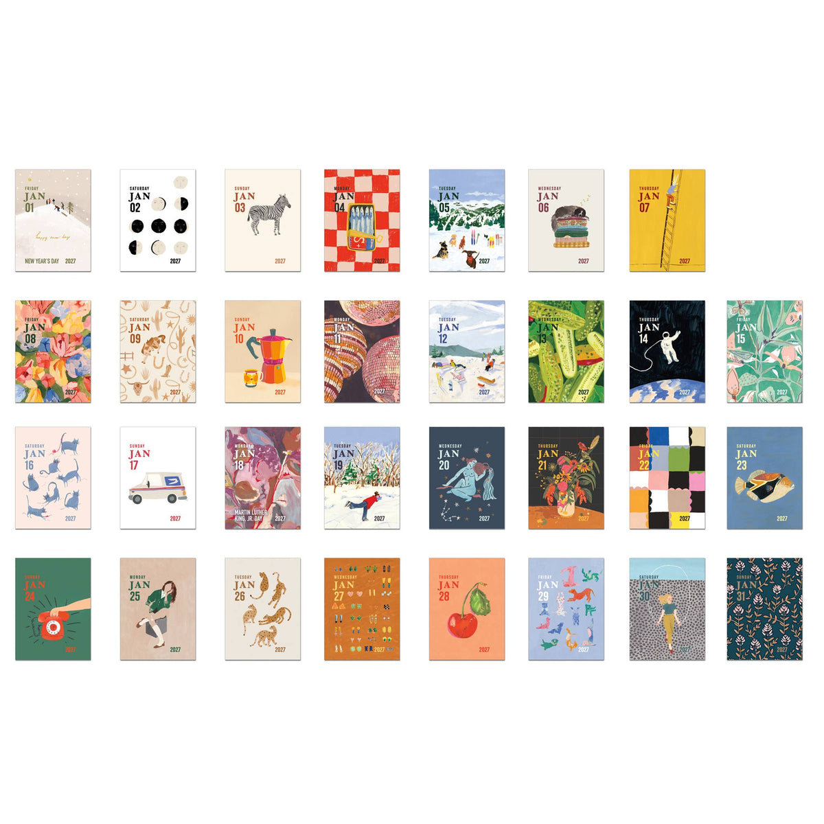 2027 MINI Daily Tear-off Calendar