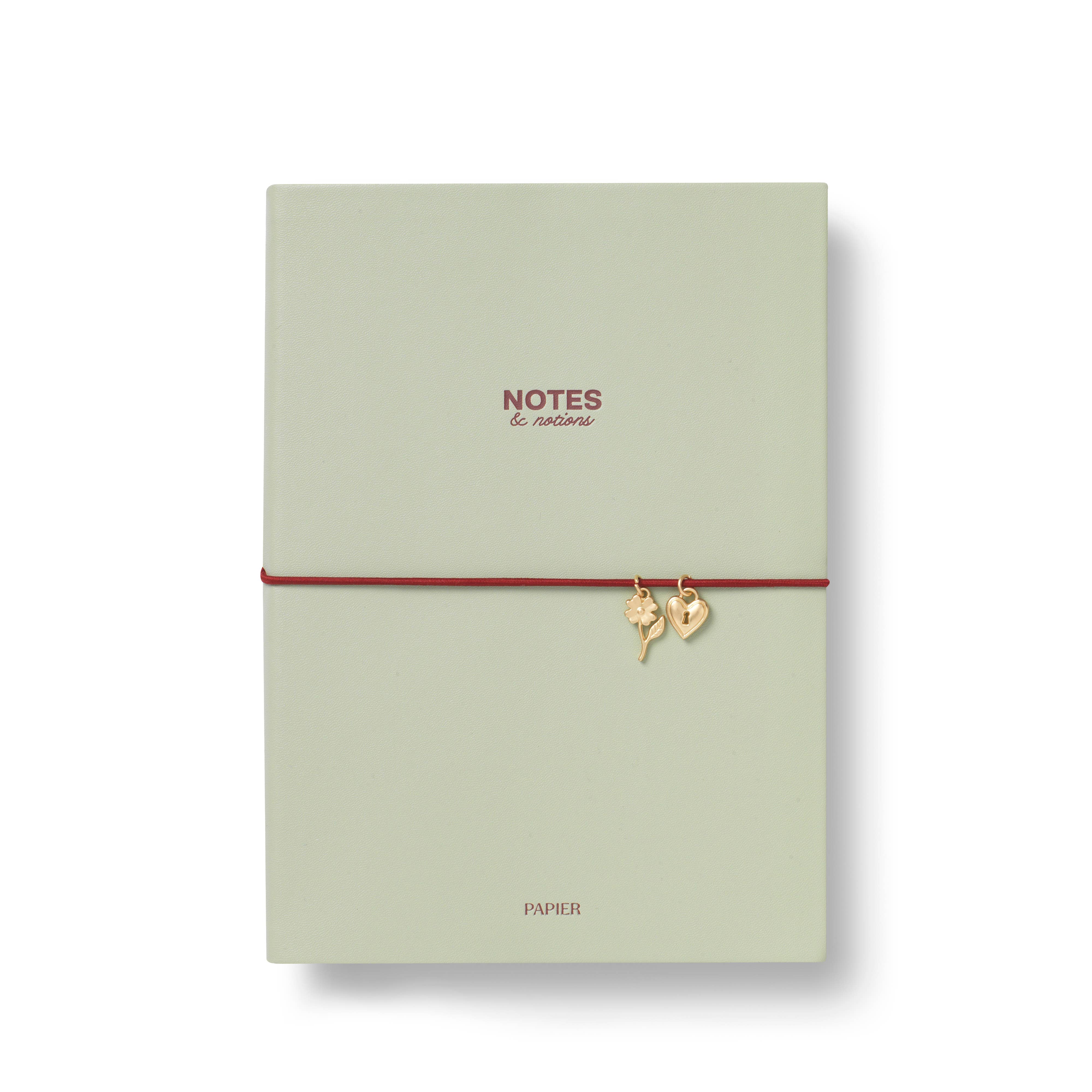Moss & Cherry Charmed Lined Notebook