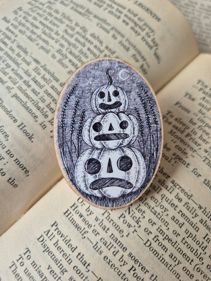 Pumpkin Pals Wooden Pin