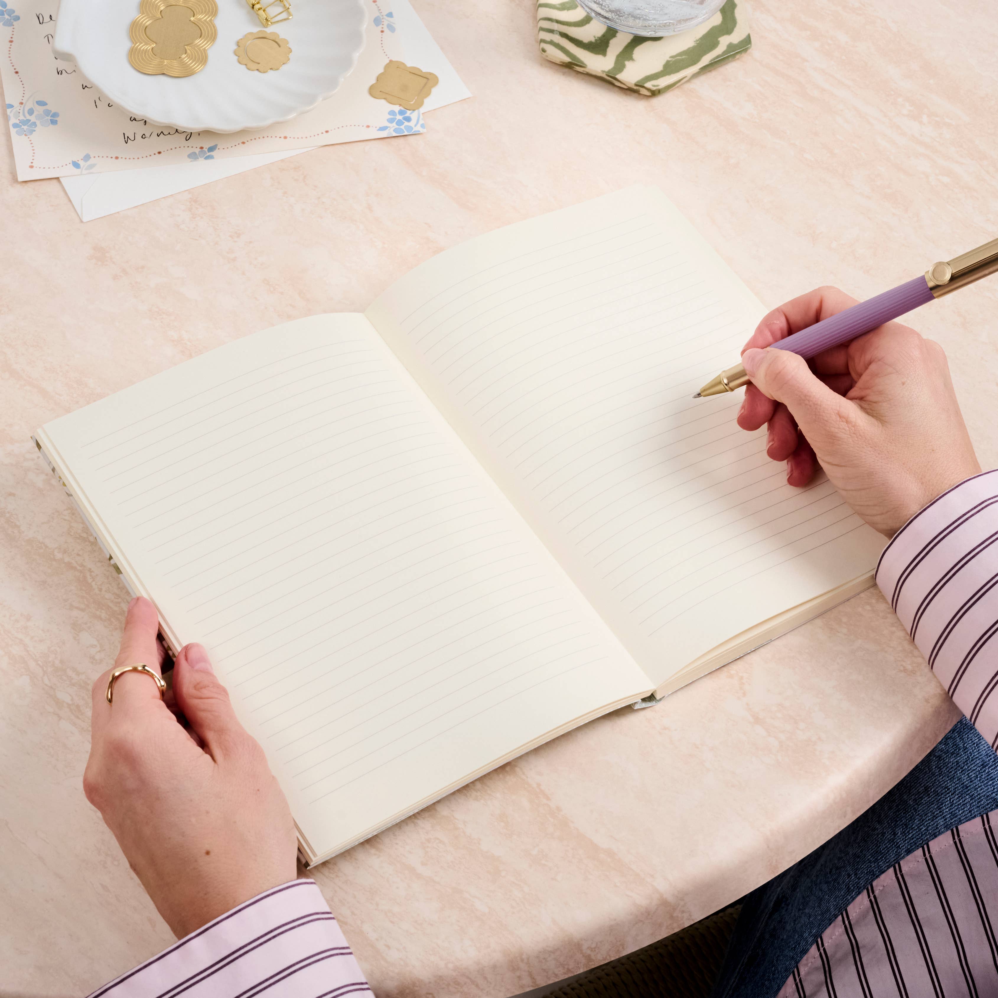 Rhea Floral Lined Notebook