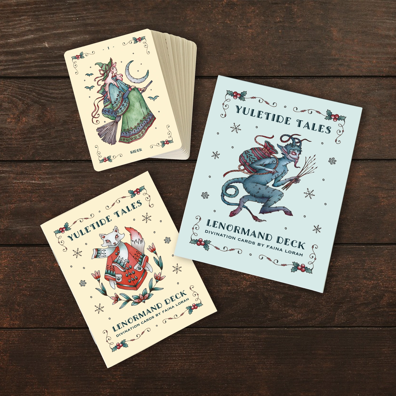 Yuletide Tales Lenormand Christmas Oracle Deck