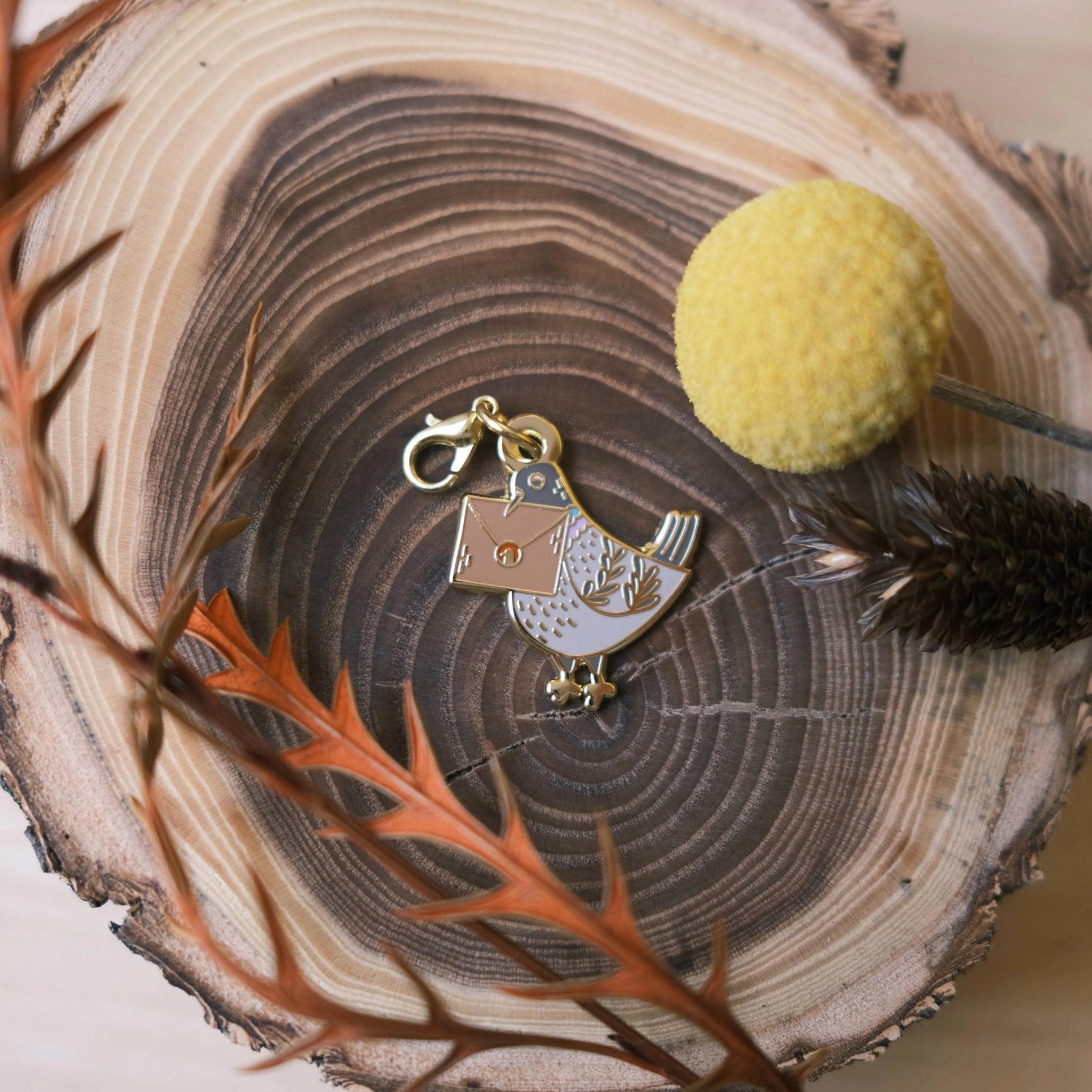 Pigeon Messenger Notebook Charm