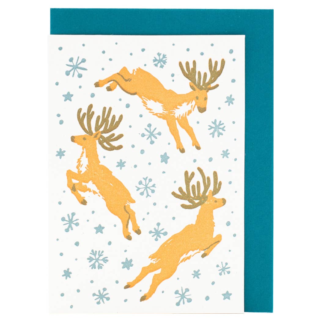 Mini Reindeer Holiday Card - Pack of 6