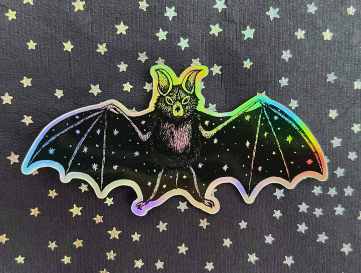 Holographic Bat Sticker