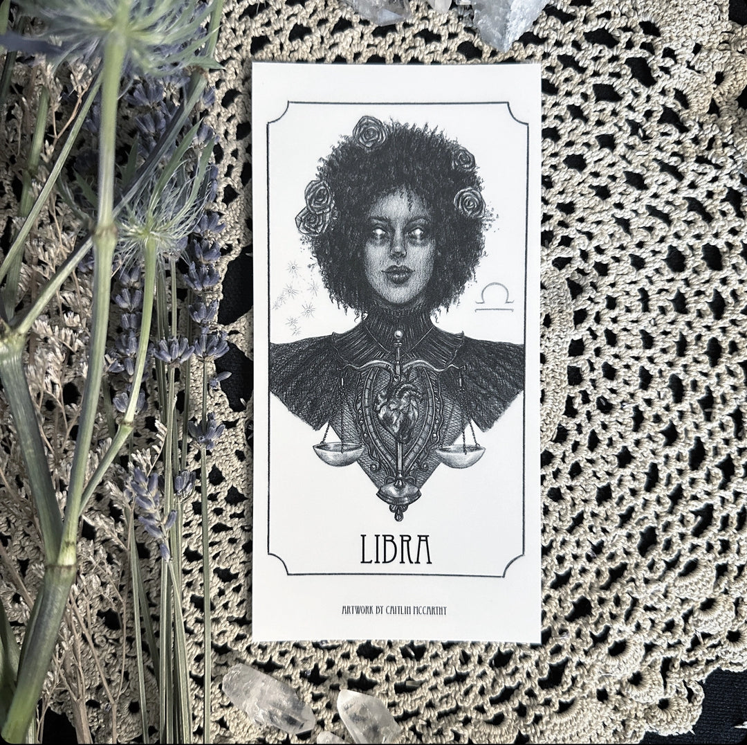 Libra Devotional Candle Sticker