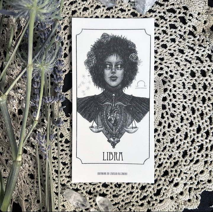Libra Devotional Candle Sticker