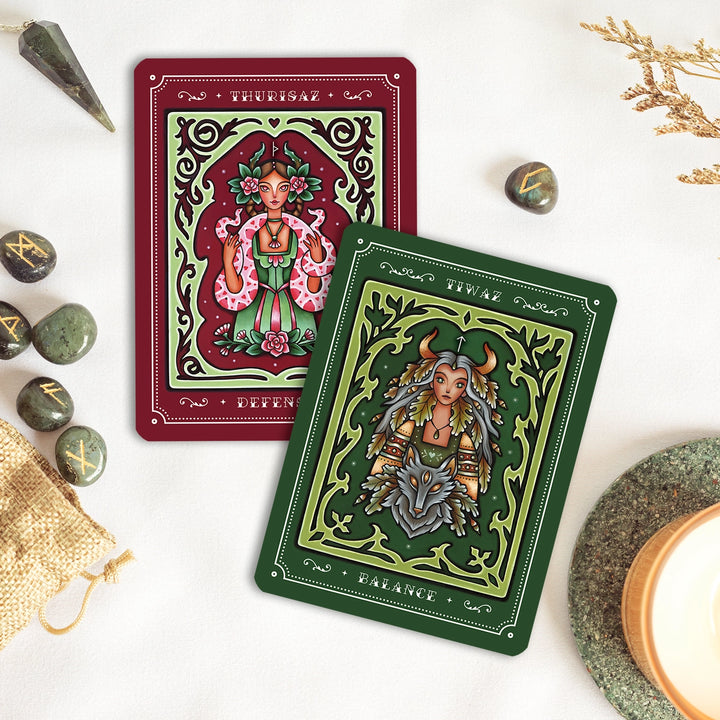 Weird Weavings: Threads Of Feminine Wisdom Rune Oracle Deck