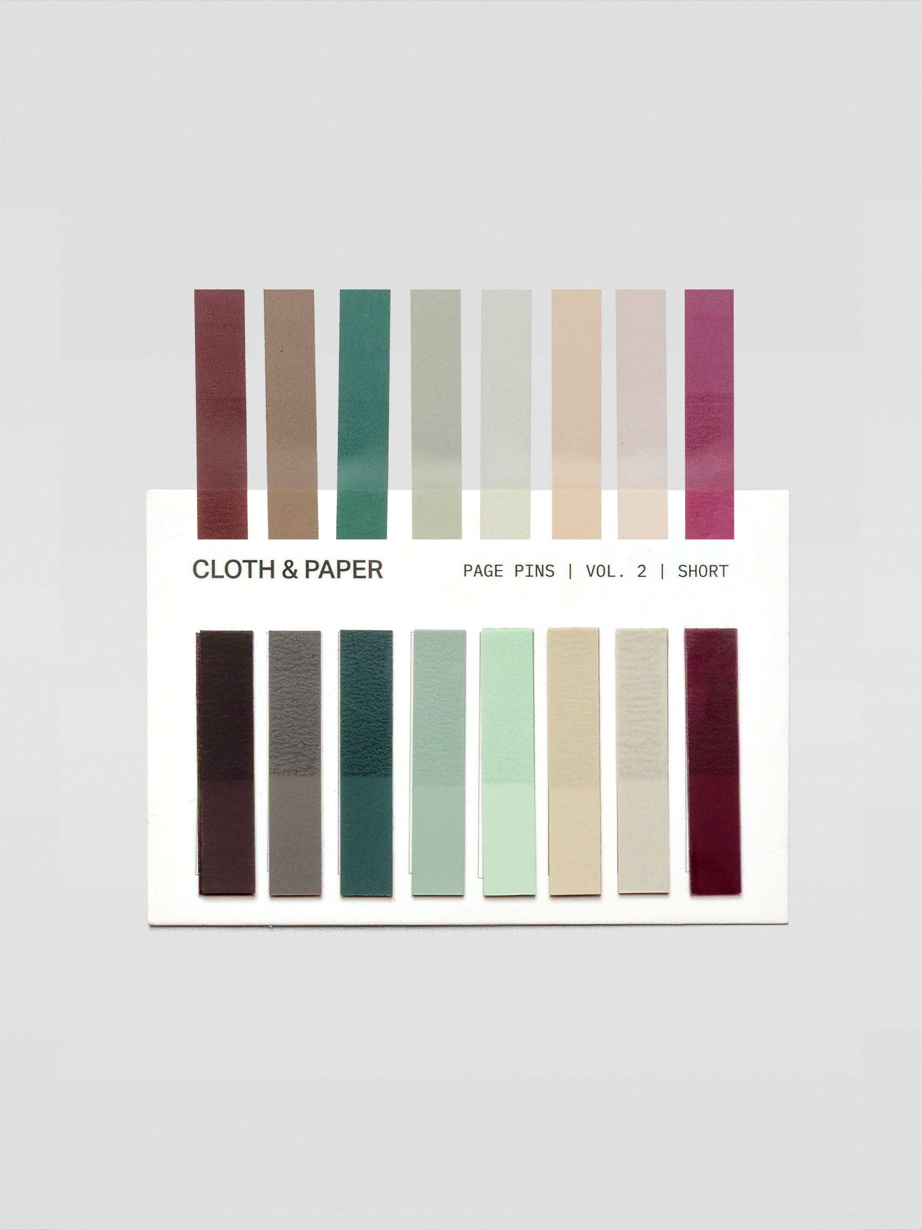 Transparent Page Pins - 8 Shades