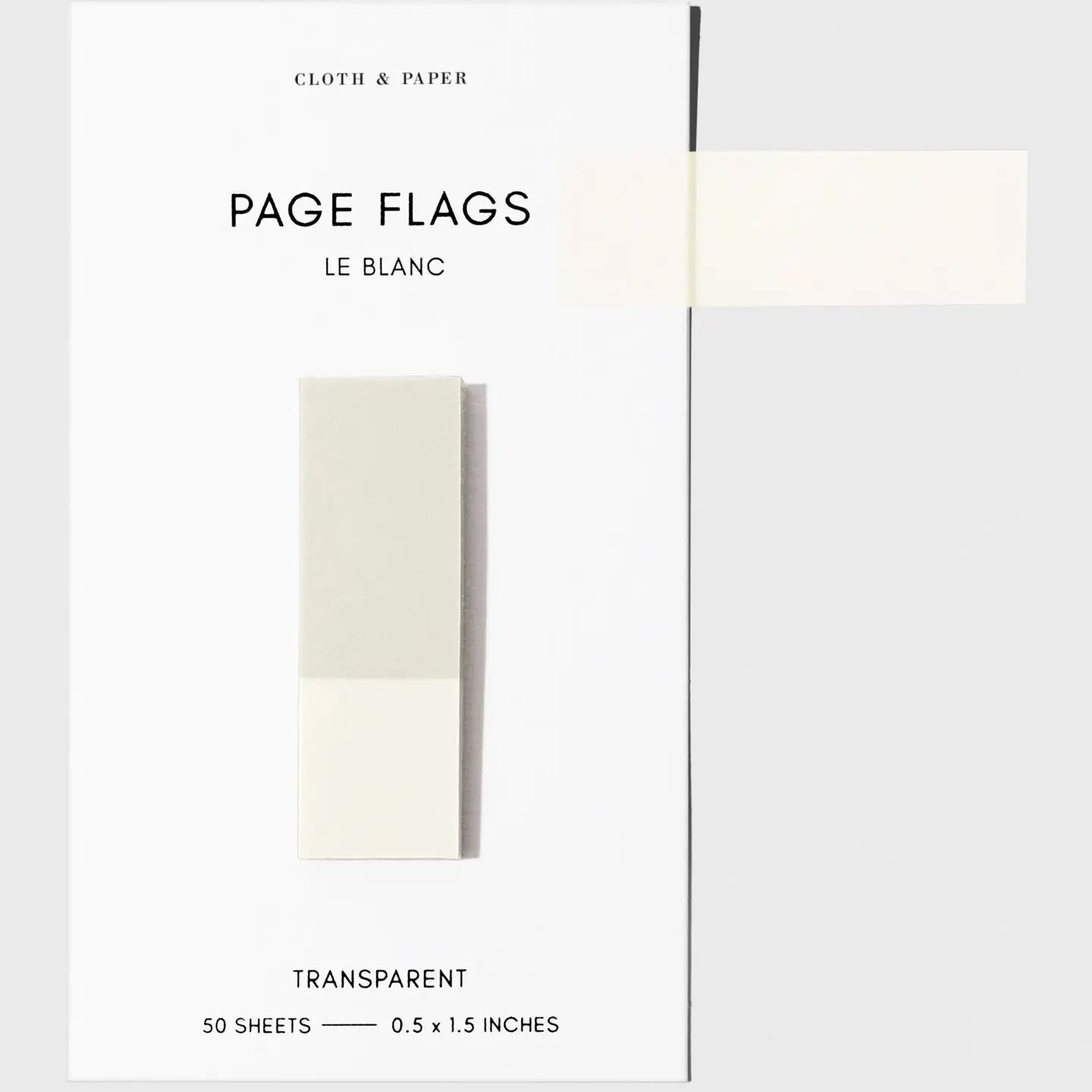 Slim Transparent Page Flags - 30 Colors