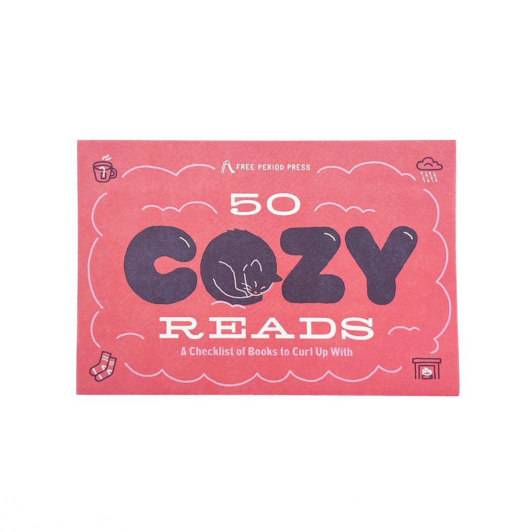 50 Cozy Reads Checklist Bookmark
