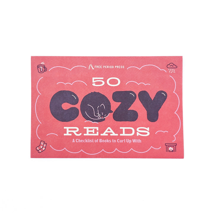 50 Cozy Reads Checklist Bookmark