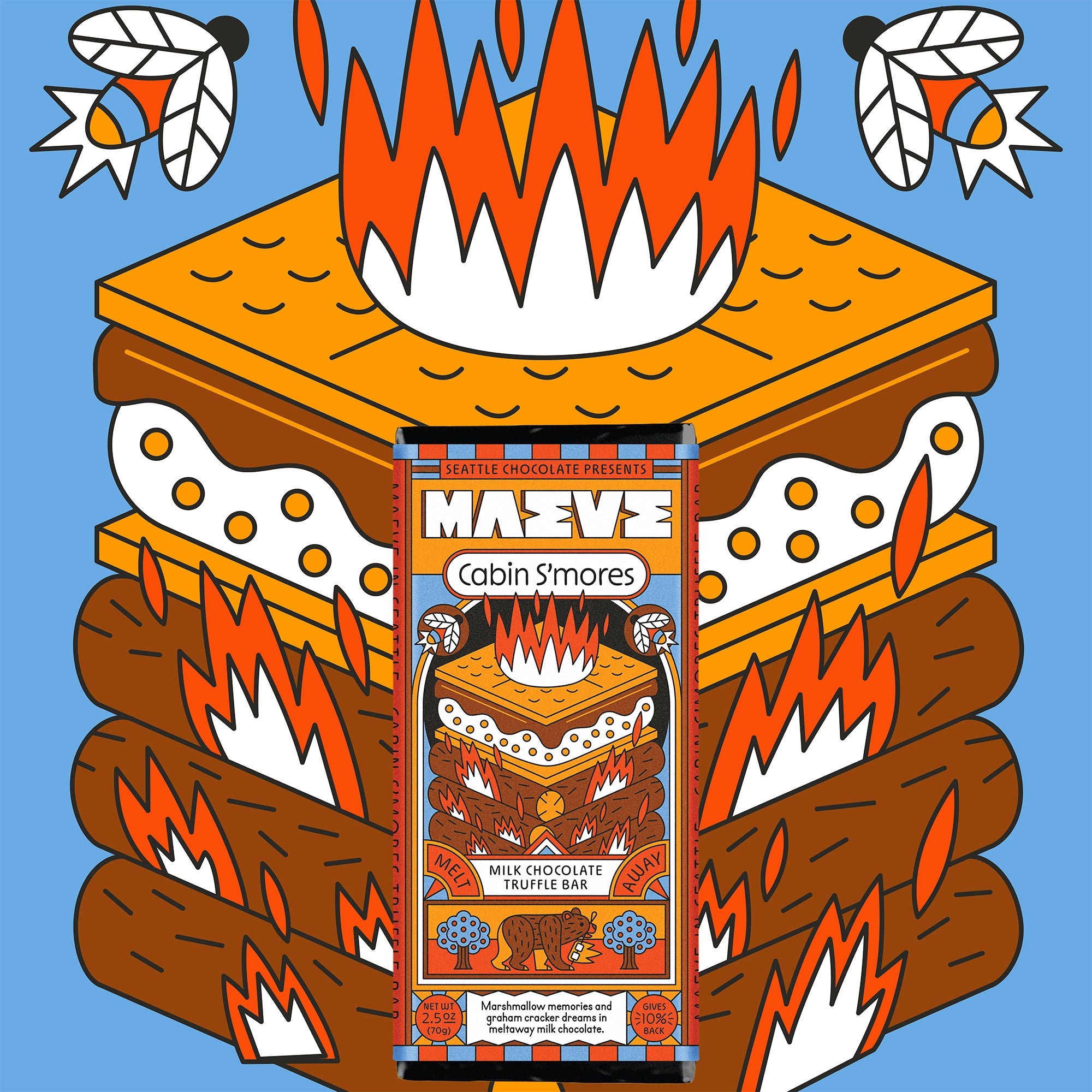 Cabin S'mores Chocolate Bar