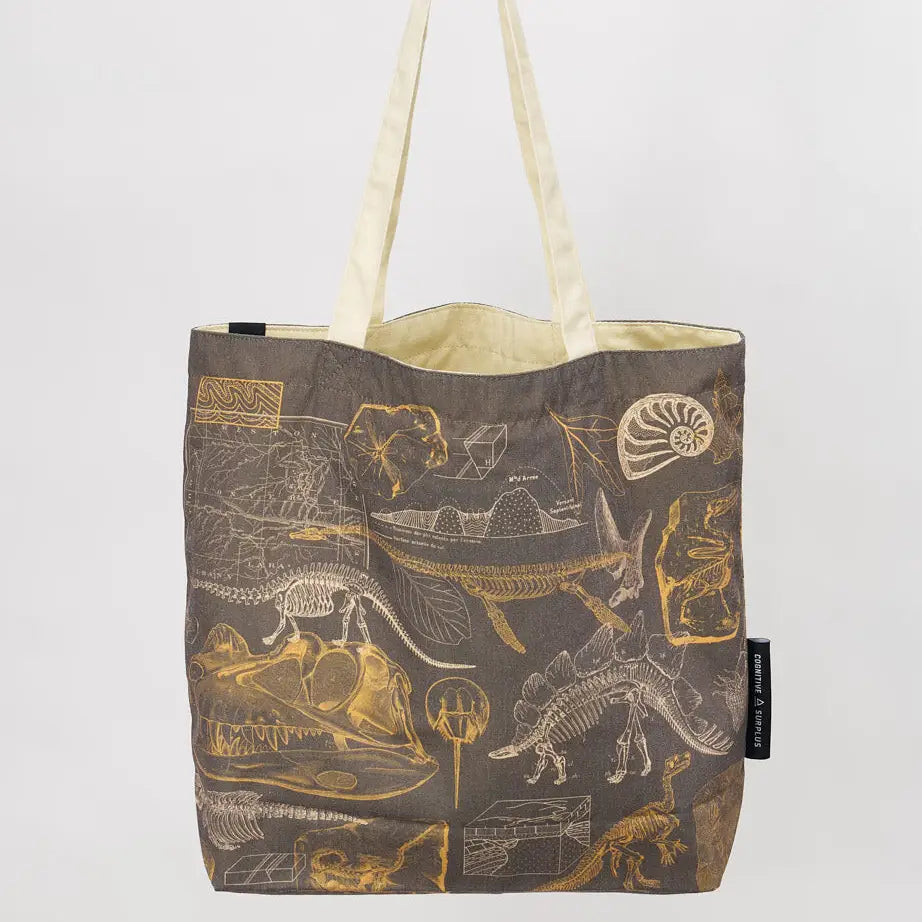 Dinosaurs Reversible Canvas Tote - Thumbnail 2