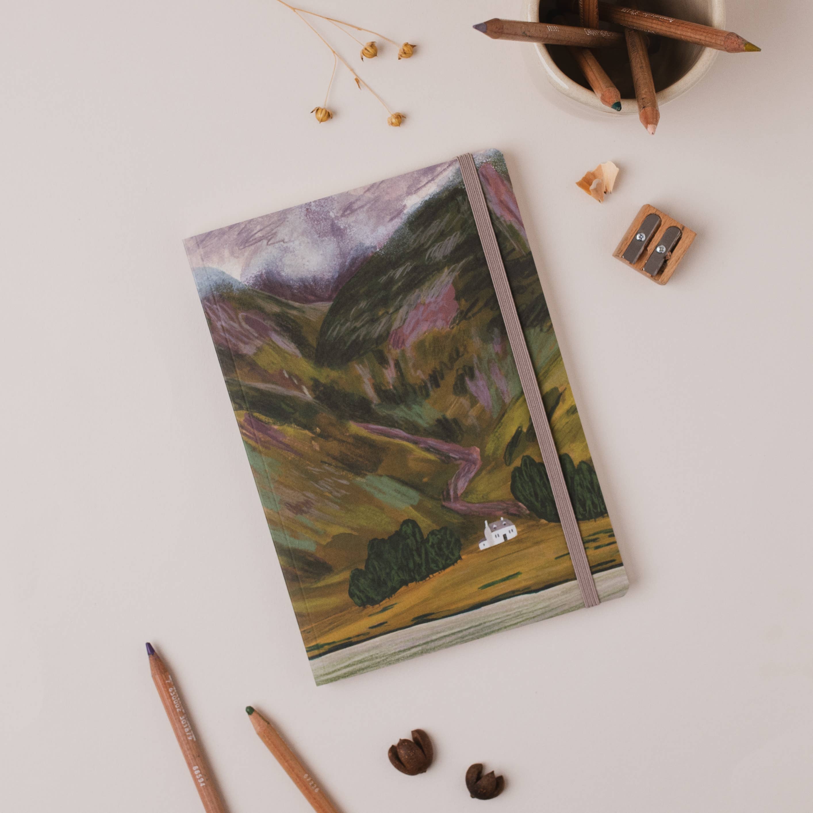 Scottish Highlands Lined Notebook