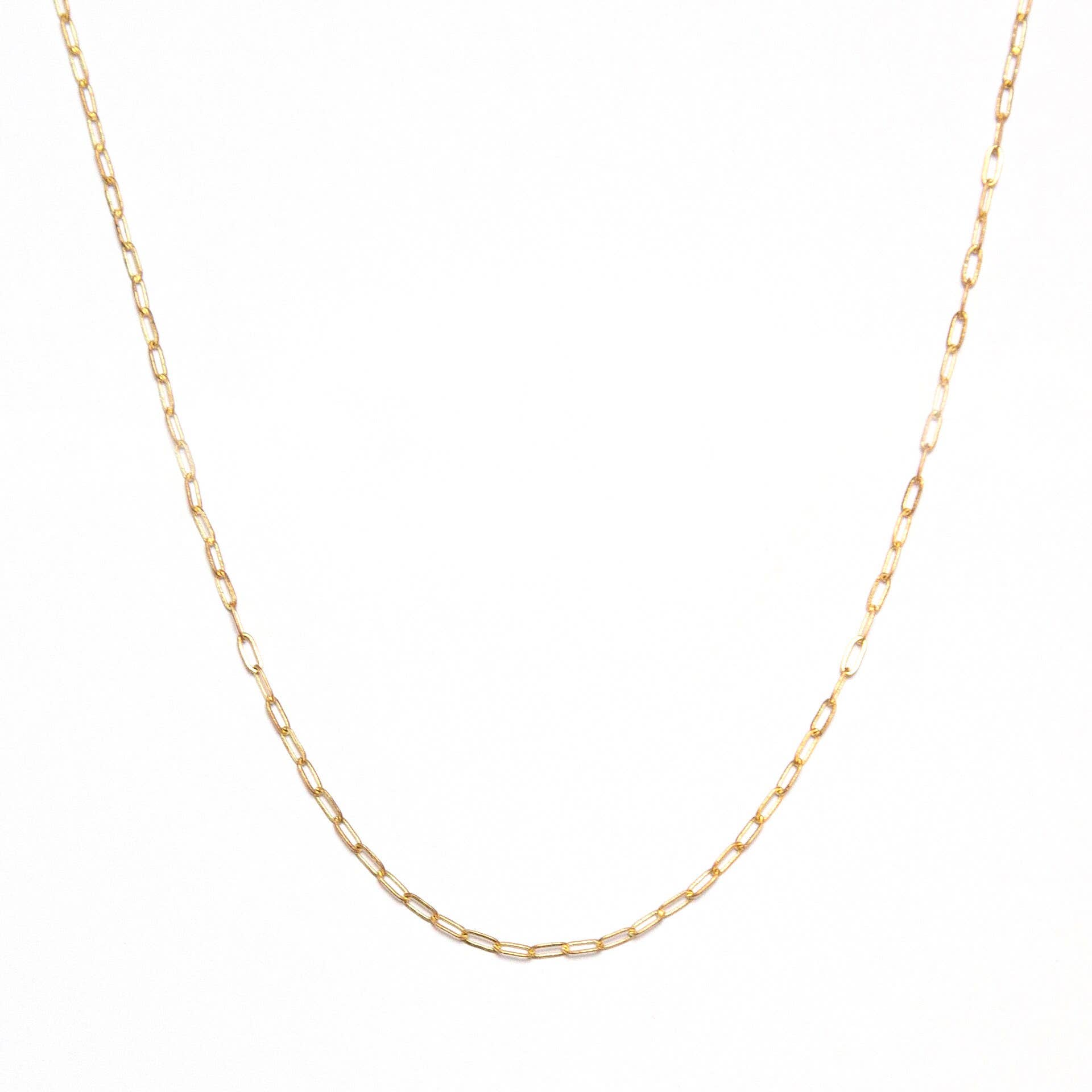 Vintage Mini Paperclip Chain Necklace