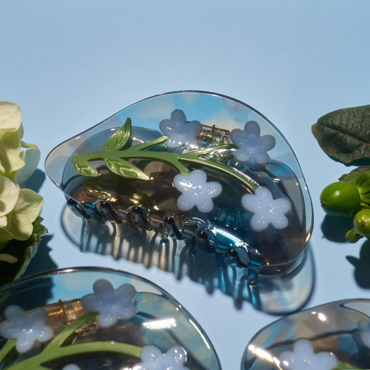 Forget-Me-Not Floral Hair Claw Clip
